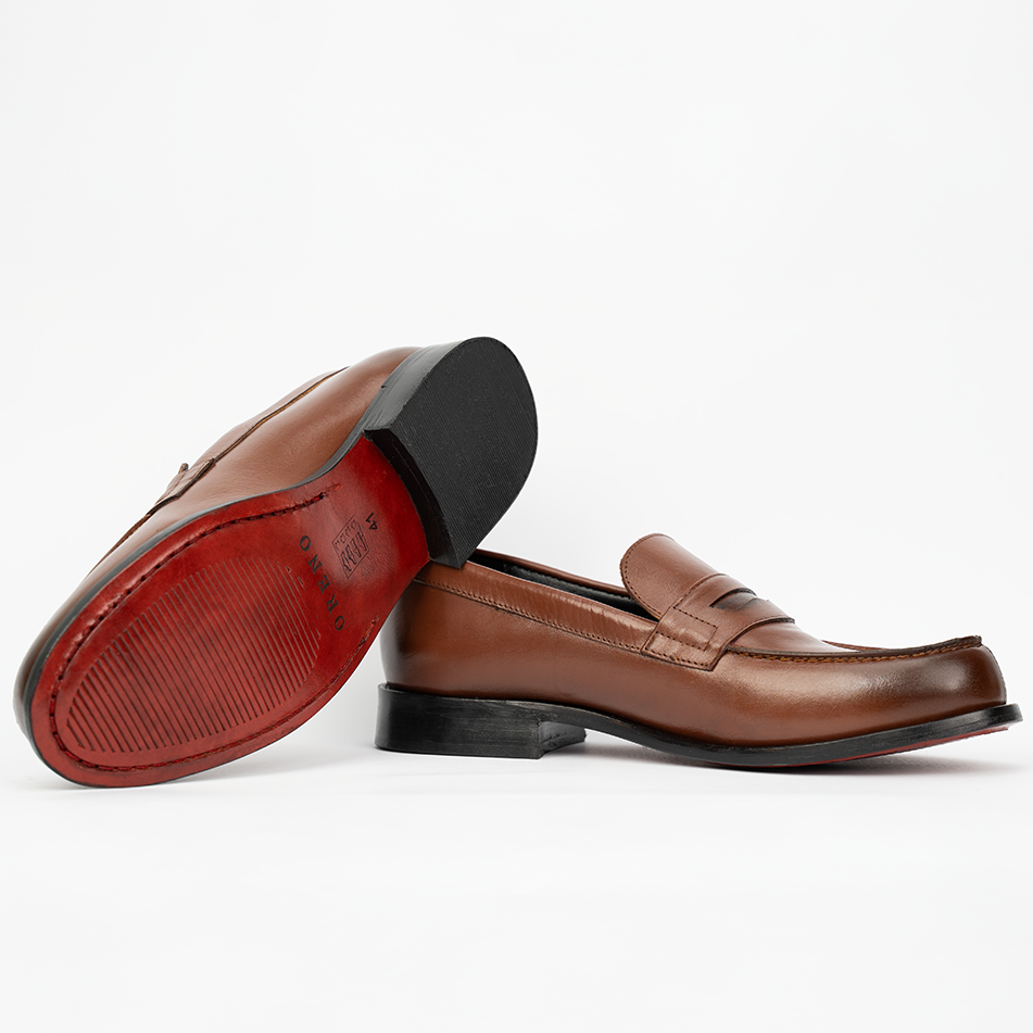 OR Loafer : Mocassins Homme en cuir Tabac
