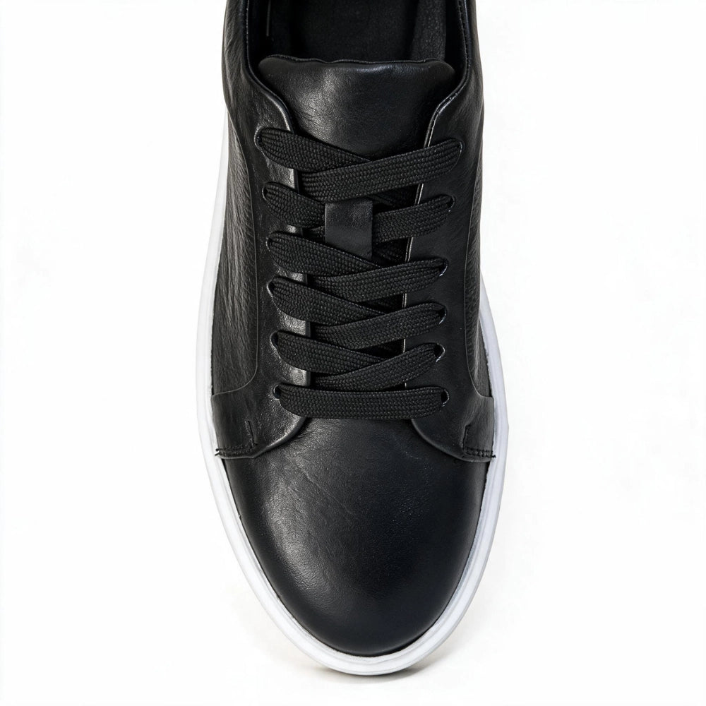 OR411 Baskets Homme – Cuir Noir