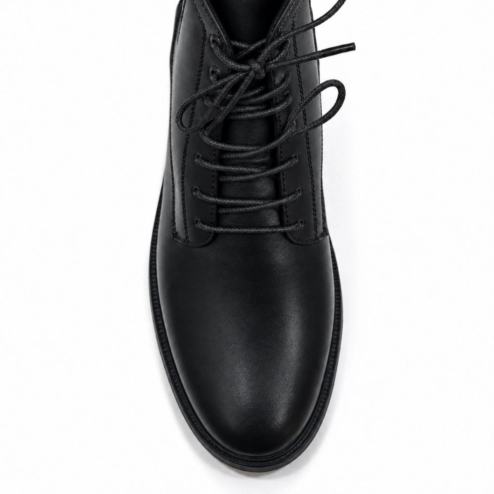 OR119 Bottines Lacées Homme - Cuir Noir