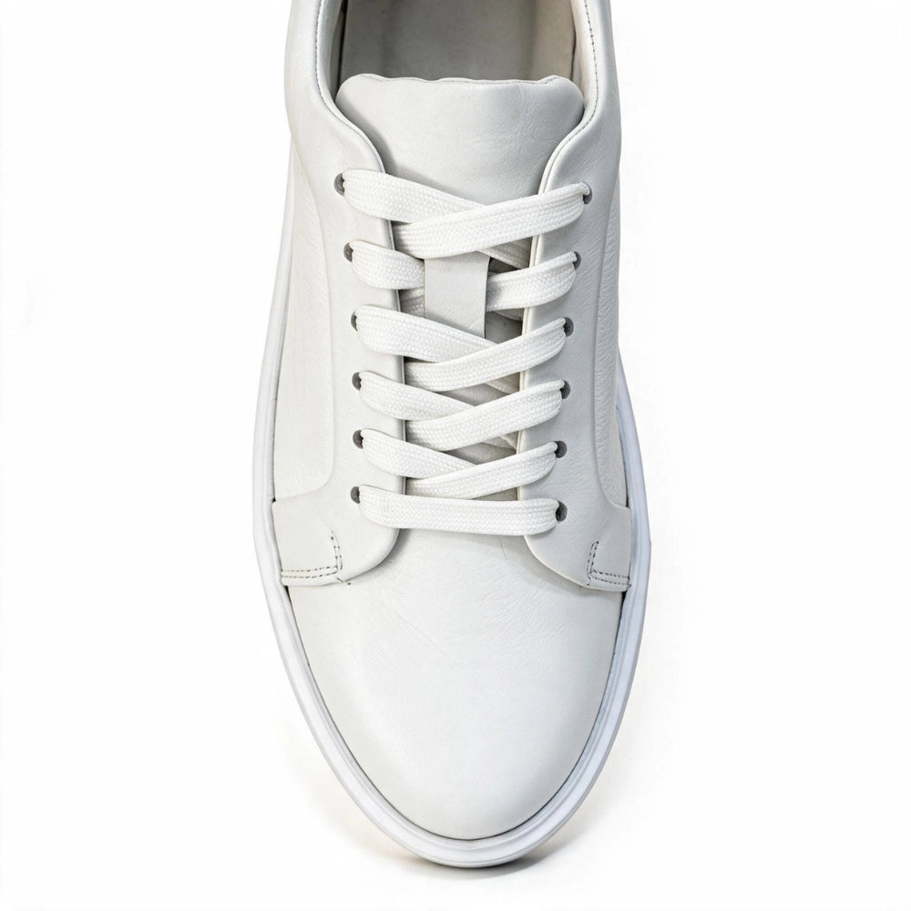 OR411 Baskets Homme – Cuir Blanc