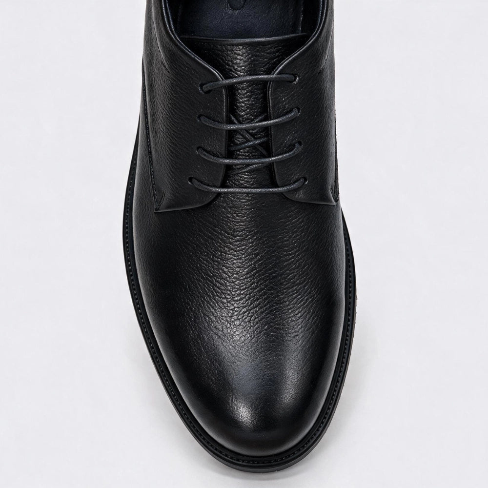 OR018 Derby Casual Homme - Cuir Noir