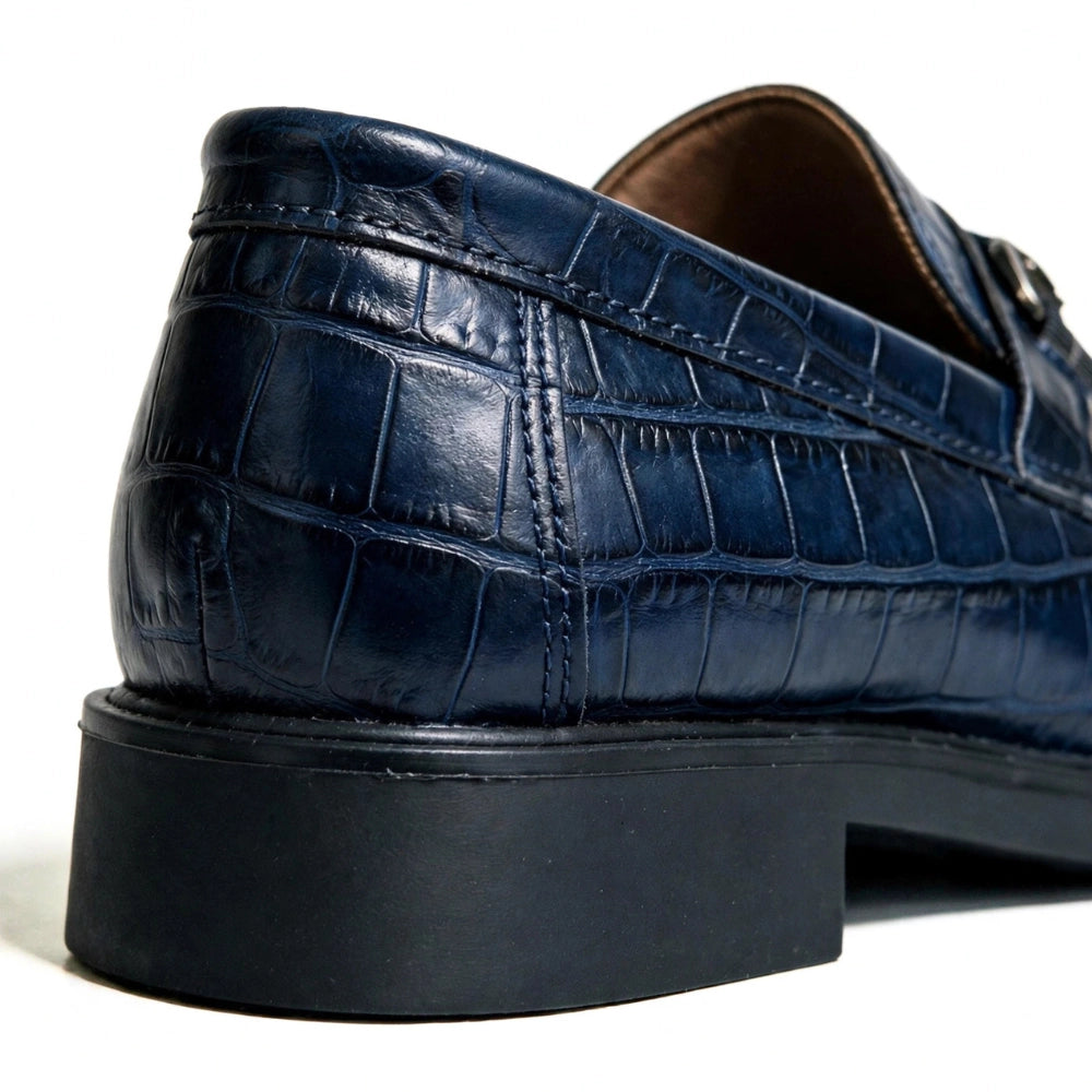 OR85 Bit Loafer Homme - Cuir Bleu Marine