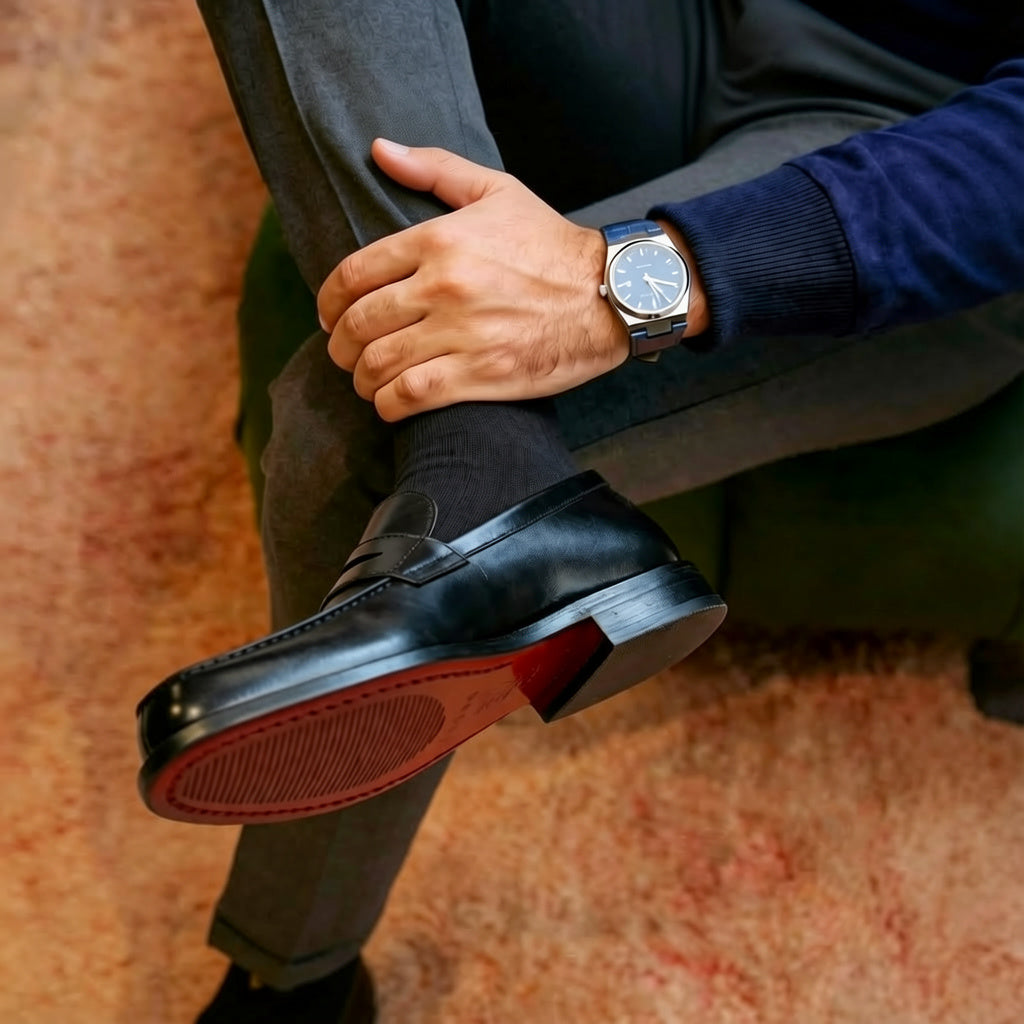 OR Loafer : Mocassins Homme en cuir Noir
