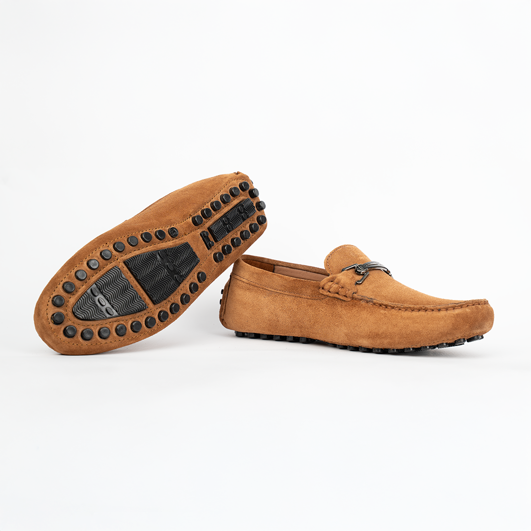 OR12: Mocassin Daim Camel - homme