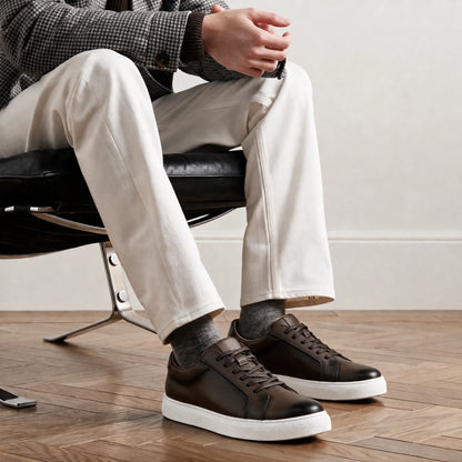 OR512 Sneakers Homme – Cuir Marron