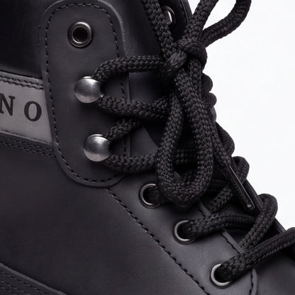OR040 Bottines Randonnée Homme - Cuir Noir
