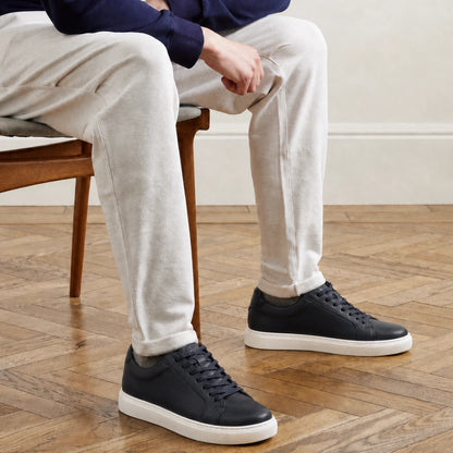 OR512 Sneakers Homme – Cuir Bleu Marine