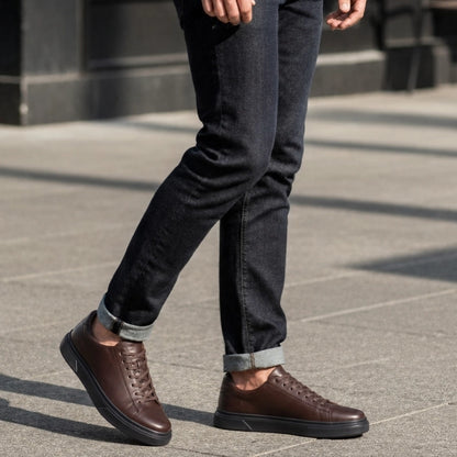 OR311 Sneakers Épurées Homme – Cuir Marron