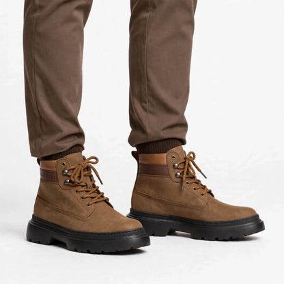 OR040 Bottines Randonnée Homme - Cuir Marron
