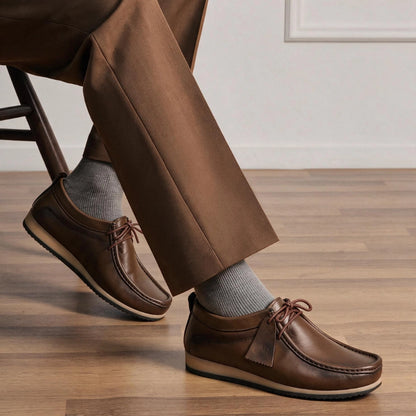 OR600 Chaussure Lacés en Cuir Tabac