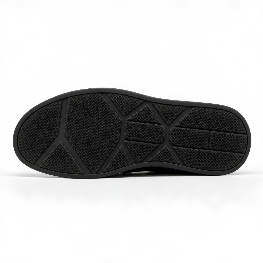 OR26 Baskets Sans Lacets Homme - Cuir Noir