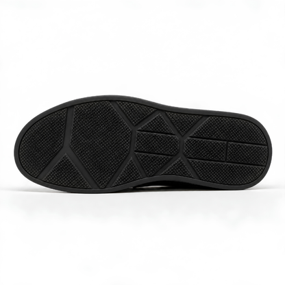 OR26 Baskets Sans Lacets Homme - Cuir Noir