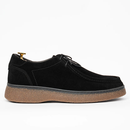 OR17 : Derby Mocassin en Daim Noir