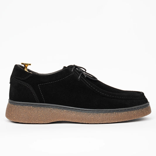 OR17 : Derby Mocassin en Daim Noir