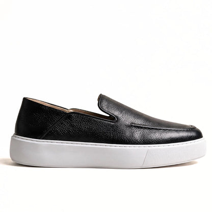 OR102 Mocassins Sneakers Homme - Cuir Noir