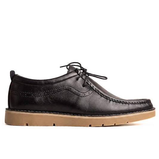 OR104 Chaussure Semelle Gomme – Cuir Noir