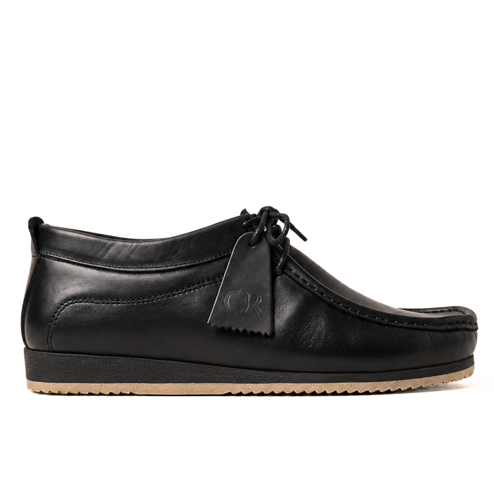 OR600 Chaussure Lacés en Cuir Noir