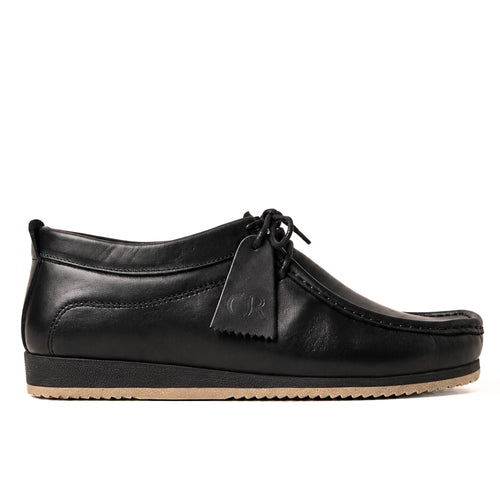 OR600 Chaussure Lacés en Cuir Noir
