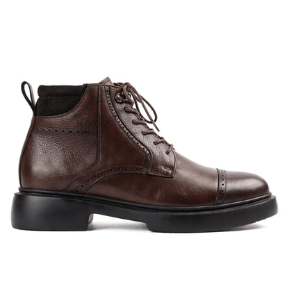 OR10 Bottines Richelieu Homme – Cuir Marron