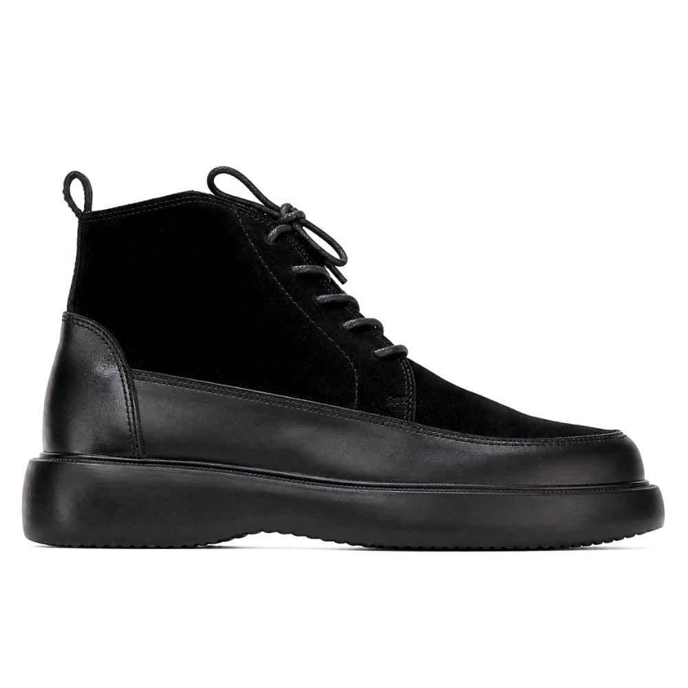 OR112 Bottines Montantes Homme - Cuir Noir