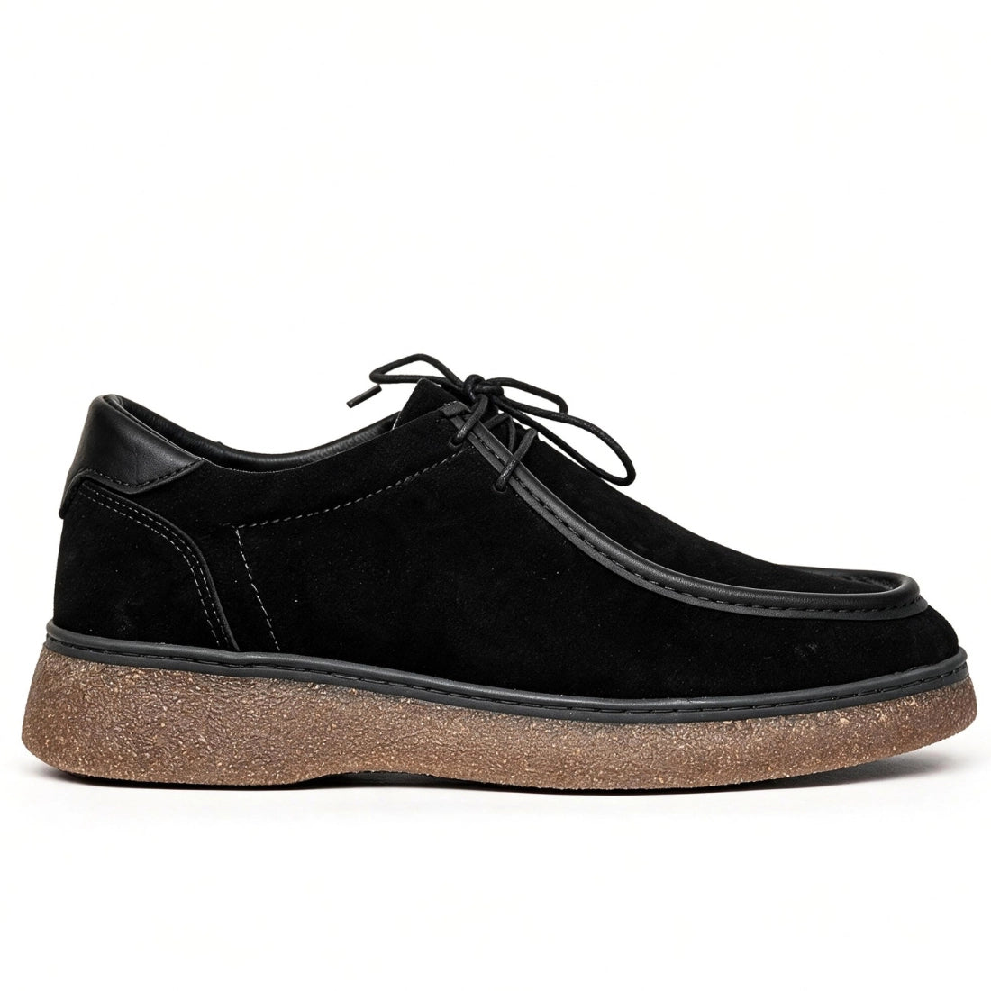 OR19 : Derby Casual Chic Homme - Daim Noir