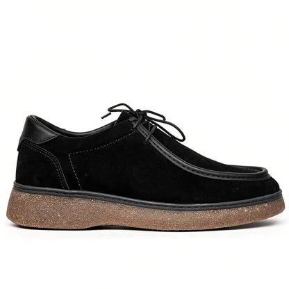 OR19 : Derby Casual Chic Homme - Daim Noir