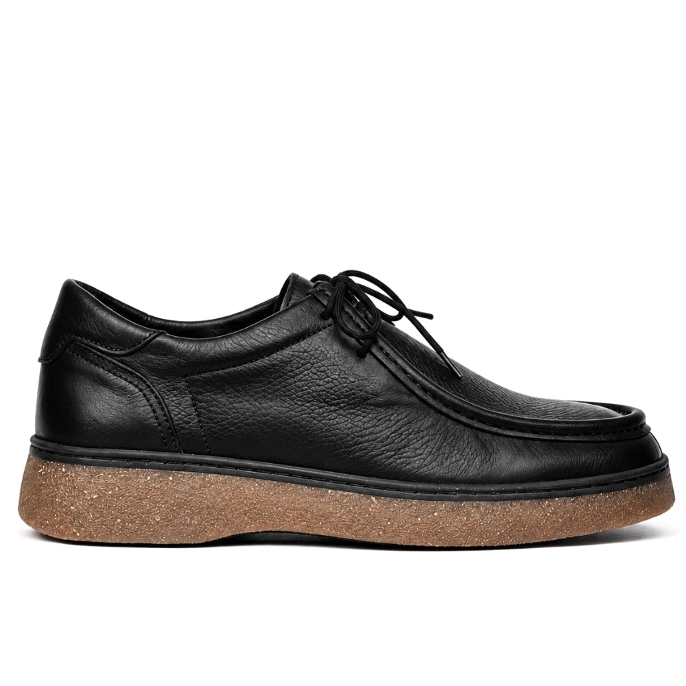 OR16 : Derby Mocassin En Cuir Noir