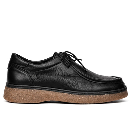 OR16 : Derby Mocassin En Cuir Noir