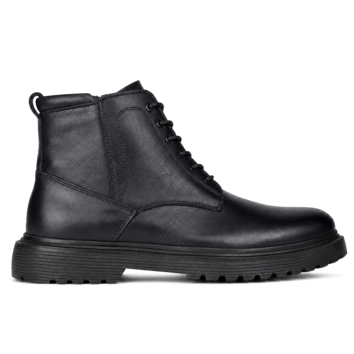 OR119 Bottines Lacées Homme - Cuir Noir