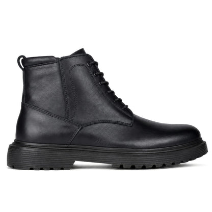 OR119 Bottines Lacées Homme - Cuir Noir