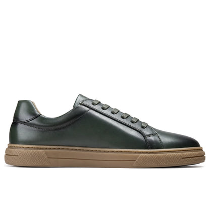 OR033 Baskets de Ville Homme - Cuir Vert