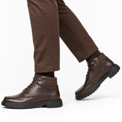 OR74 Bottines Casual ORENO Homme - Cuir Marron