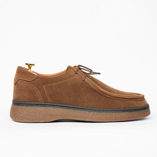 OR17 : Derby Mocassin en Daim Marron