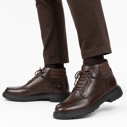 OR74 Bottines Casual ORENO Homme - Cuir Marron