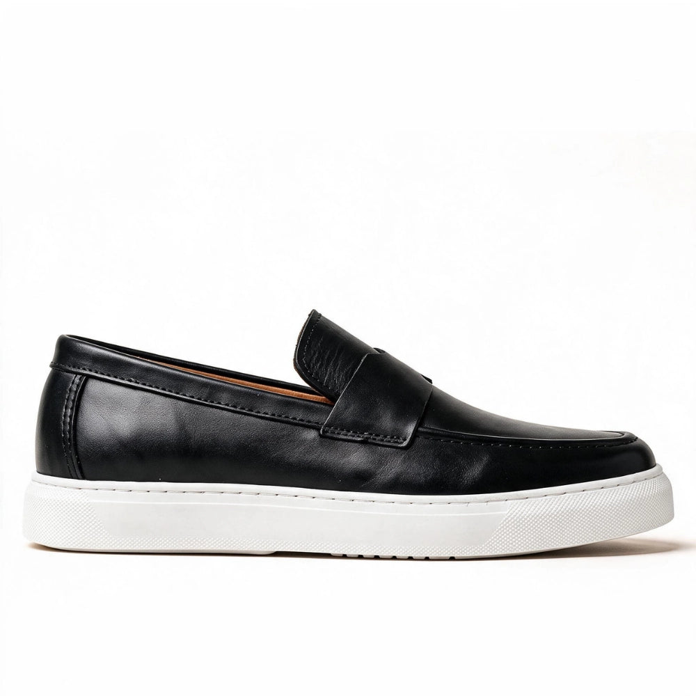 OR107 Mocassin En Cuir Noir