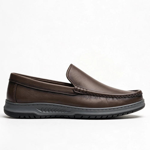 OR106 Mocassins Homme - Cuir Marron