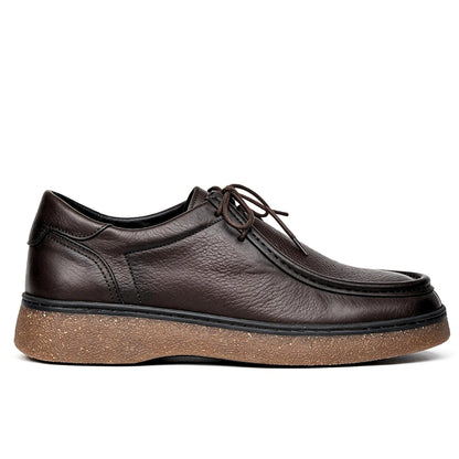 OR16 : Derby Mocassin En Cuir Marron