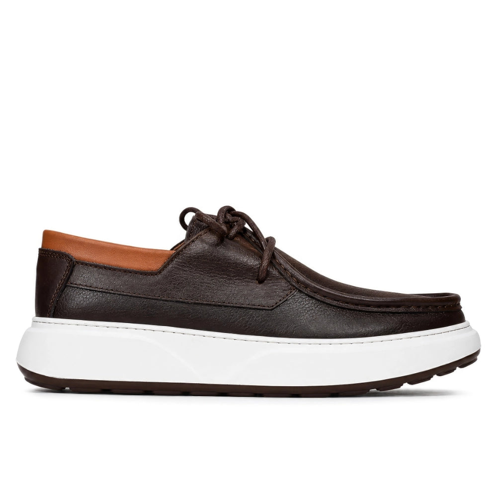 OR413 Derby Casual Homme - Cuir Marron