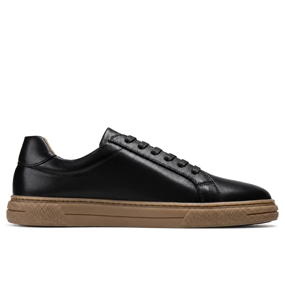 OR033 Baskets de Ville Homme - Cuir Noir