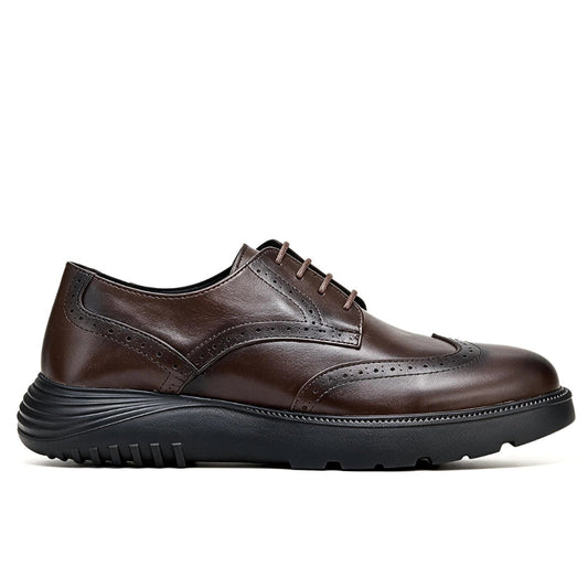 OR07 Derby Brogue Homme – Cuir Marron