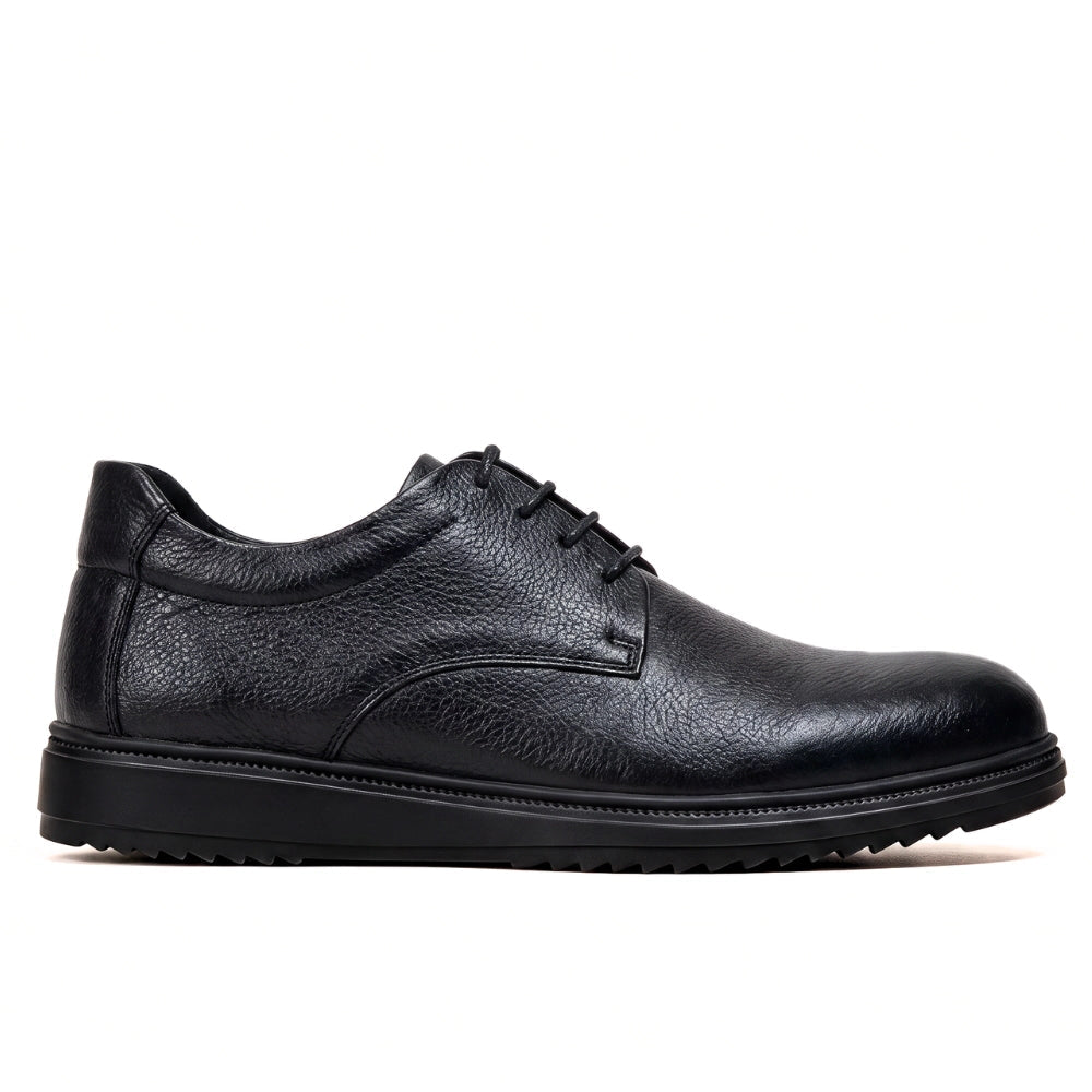 OR018 Derby Casual Homme - Cuir Noir