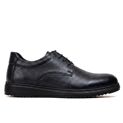 OR018 Derby Casual Homme - Cuir Noir