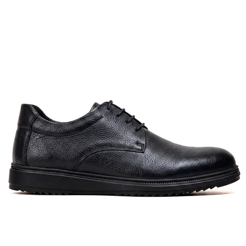 OR018 Derby Casual Homme - Cuir Noir
