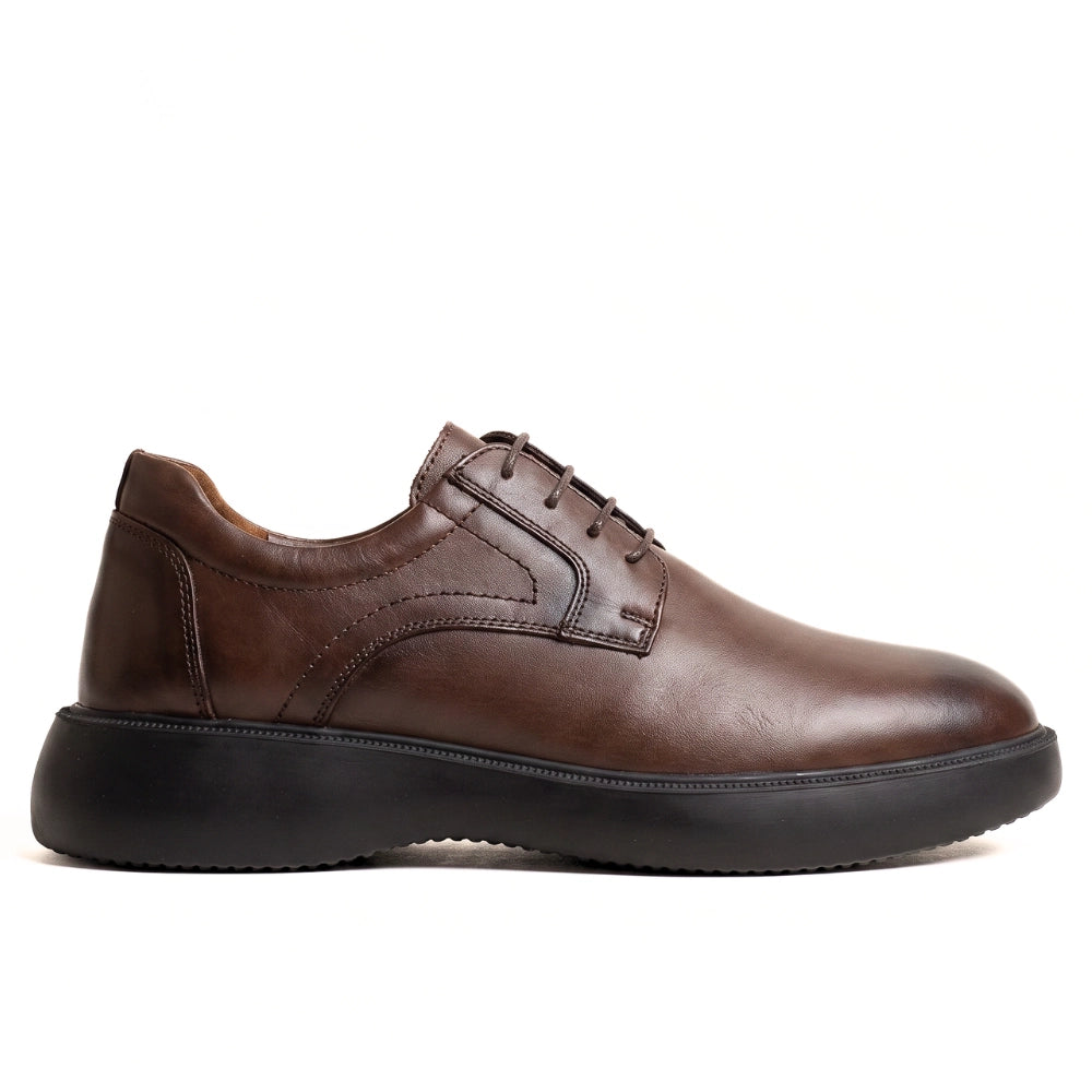 OR016 Derby Sport Chic Homme - Cuir Marron