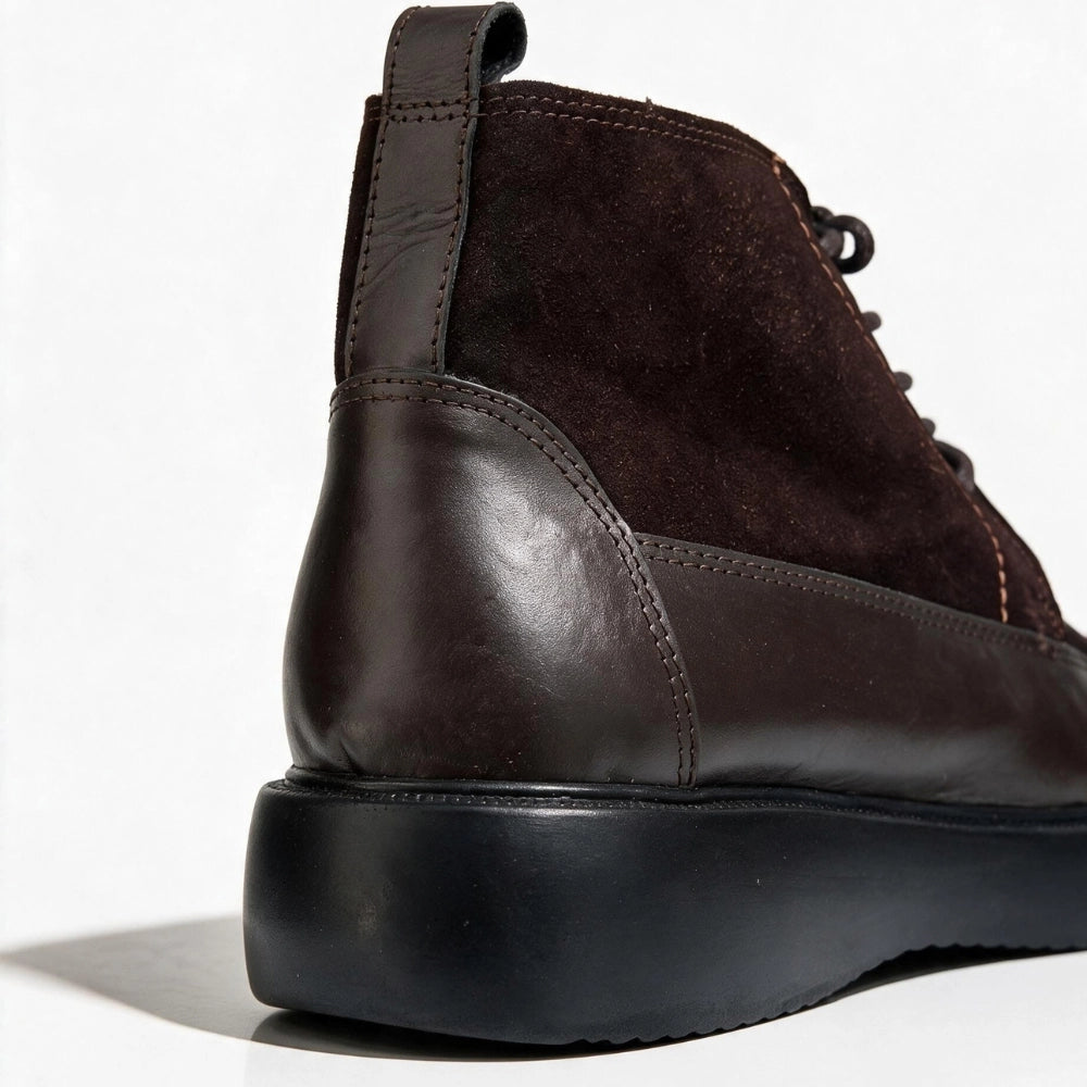 OR112 Bottines Montantes Homme - Cuir Marron