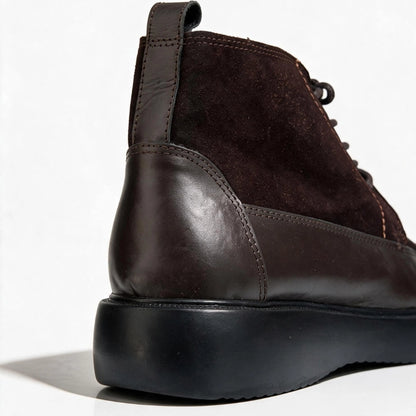 OR112 Bottines Montantes Homme - Cuir Marron