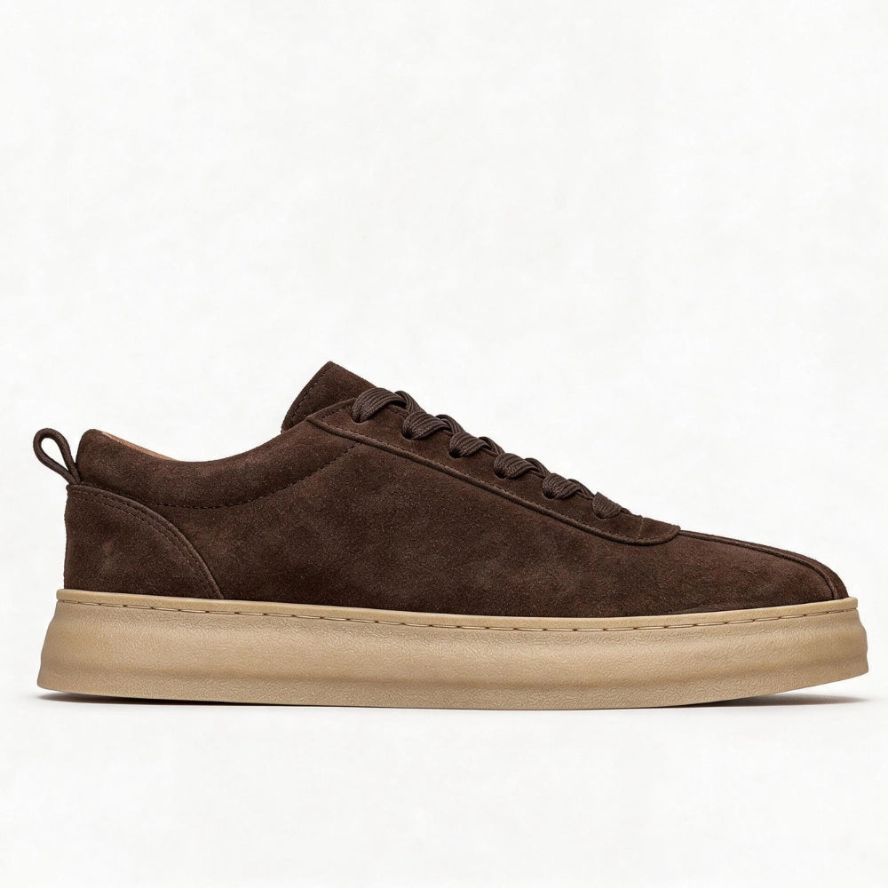 OR61 Sneakers Élégantes Homme - Daim Marron