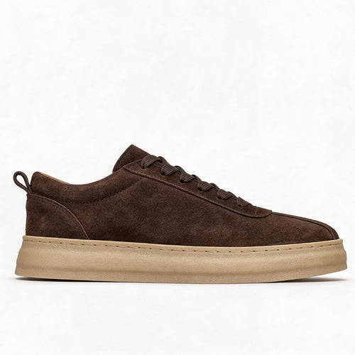 OR61 Sneakers Élégantes Homme - Daim Marron