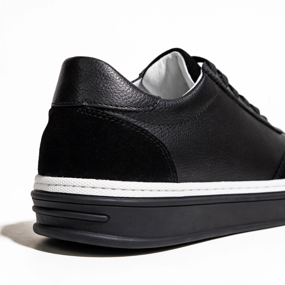 OR02 Sneakers Bi-Matière - Cuir Noir