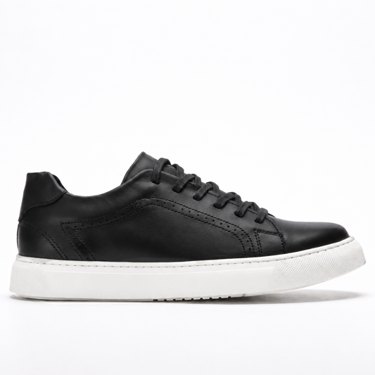OR448 Sneakers Élégantes Homme - Cuir Noir